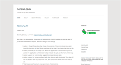 Desktop Screenshot of nerdur.com
